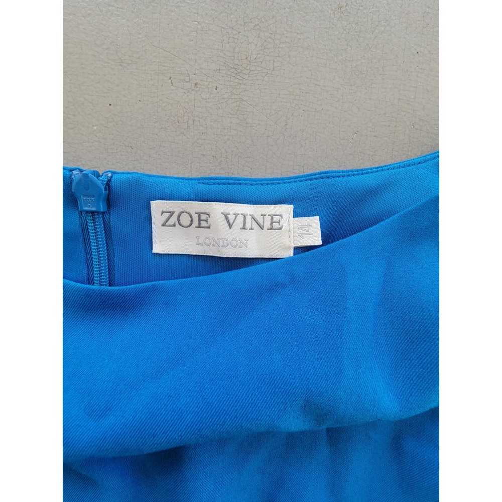 Zoe Vine London Blue Vivian Ruched Modest Midi Dr… - image 4