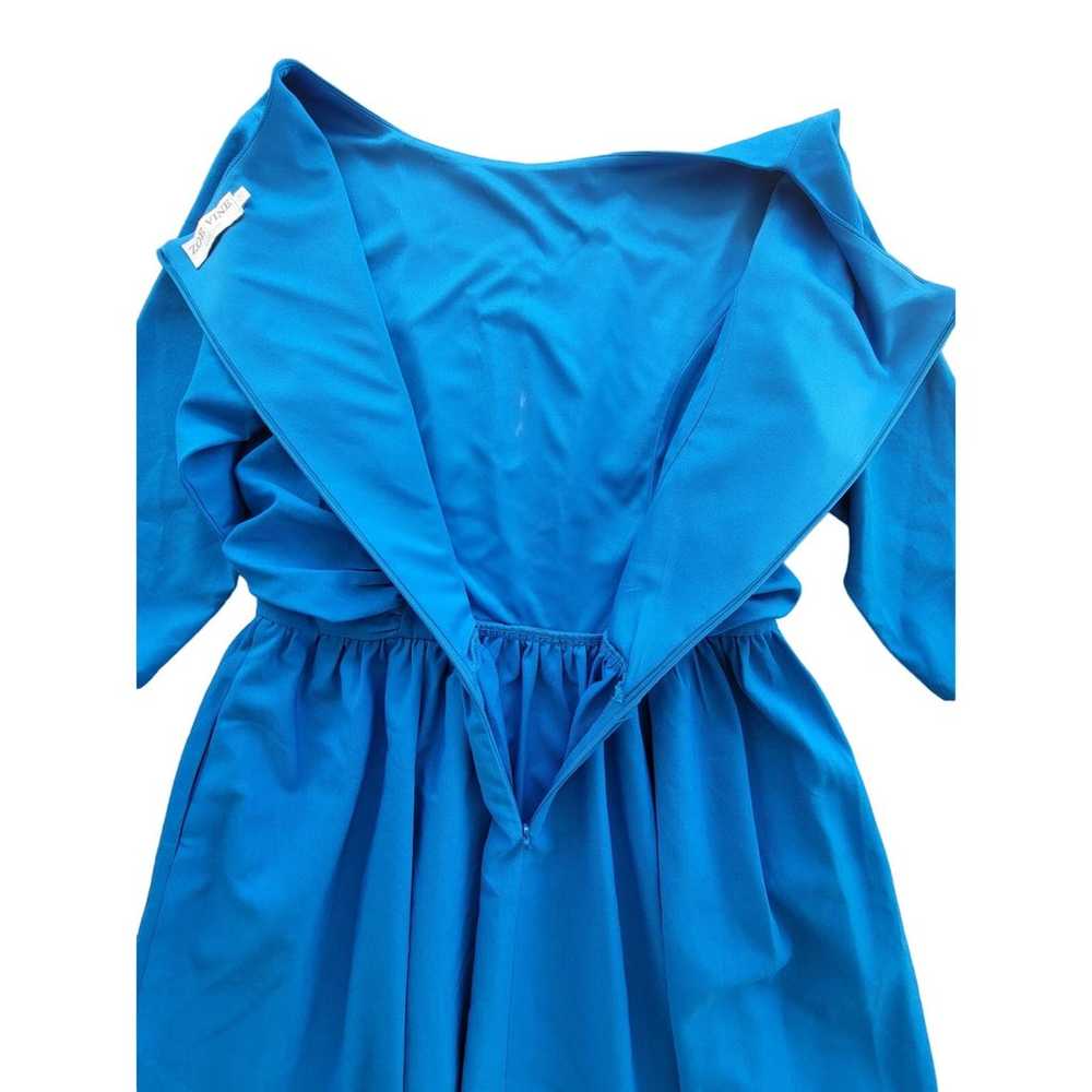 Zoe Vine London Blue Vivian Ruched Modest Midi Dr… - image 7