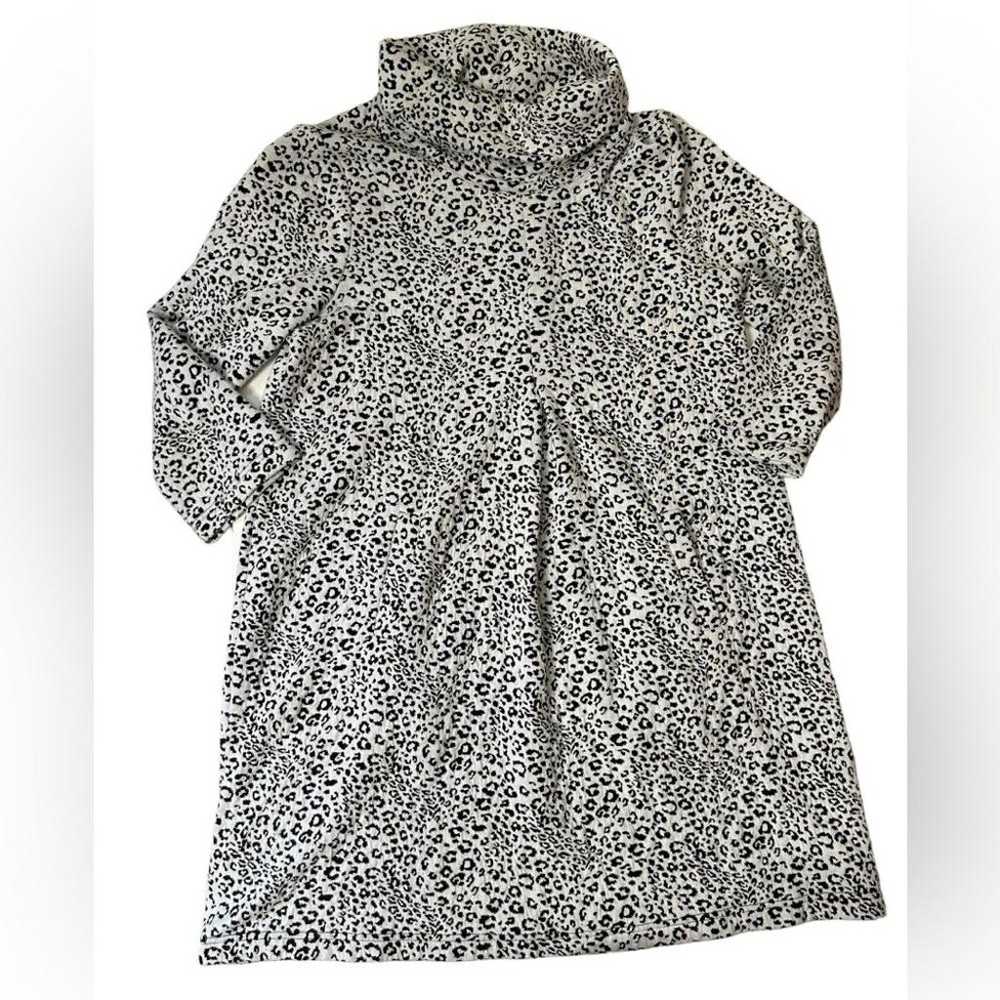 Tyler Boe l Kim Leopard Cowl Neck Dress Large - image 3