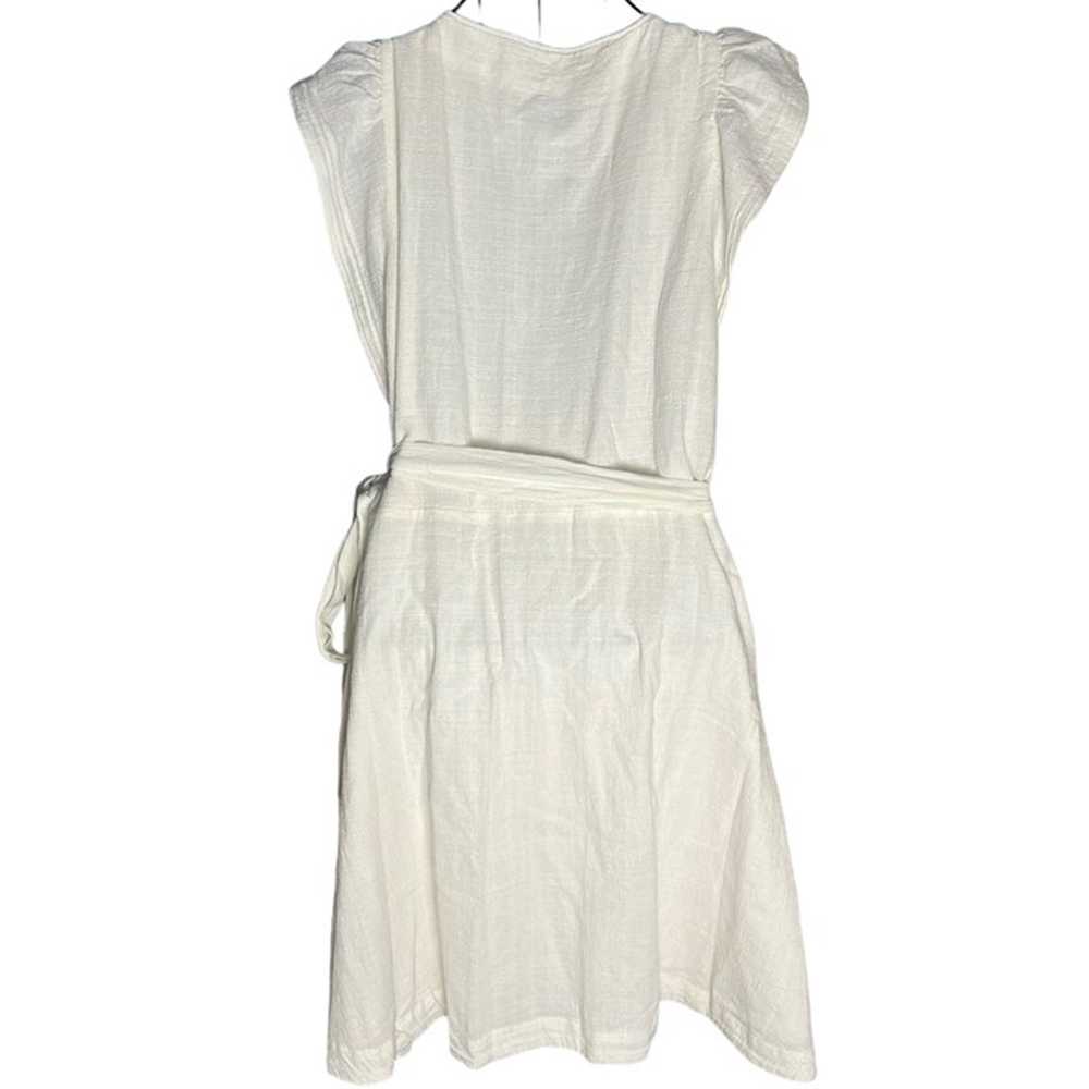 Madewell Women's L Ruffle Sleeve Wrap Mini Dress … - image 3