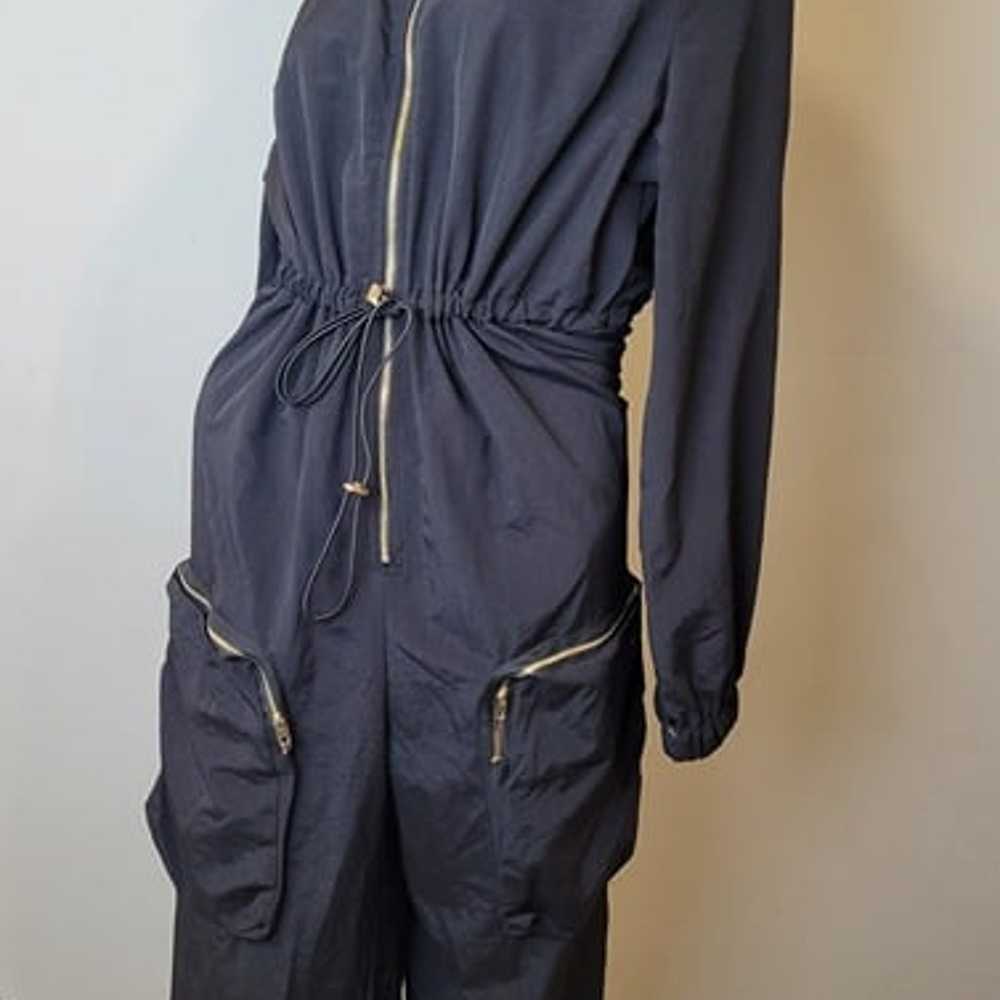 Black Cargo Jumpsuit - image 1