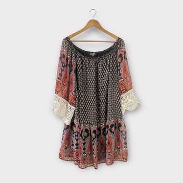 Umgee Off Shoulder Boho Dress 1XL