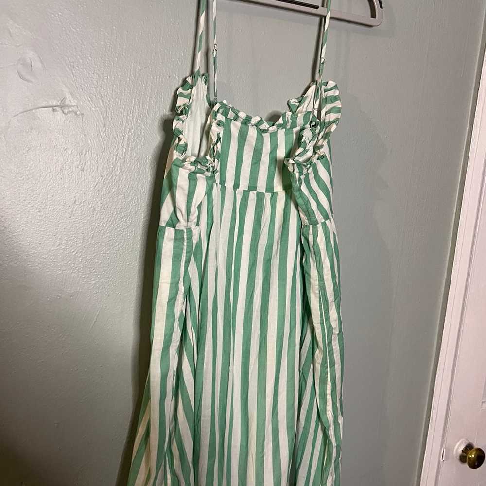 J. Crew green & white striped sun dress - image 6