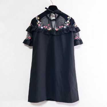 Lily Brown Embroidered Dress - image 1