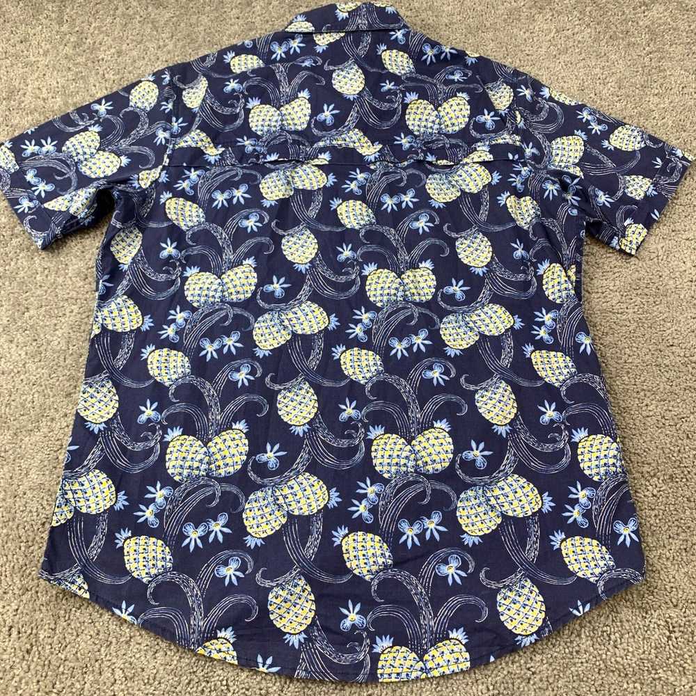 Izod mens Large Blue Pineapple Print Saltwater Pe… - image 5