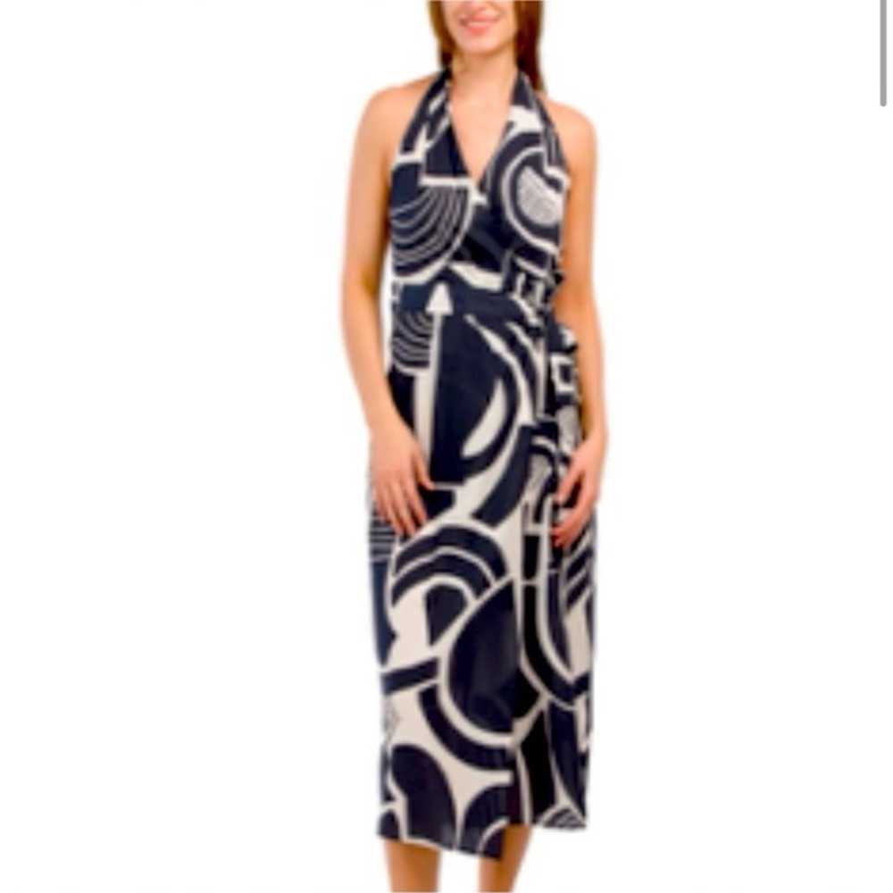 Zara halter wrap dress - image 1