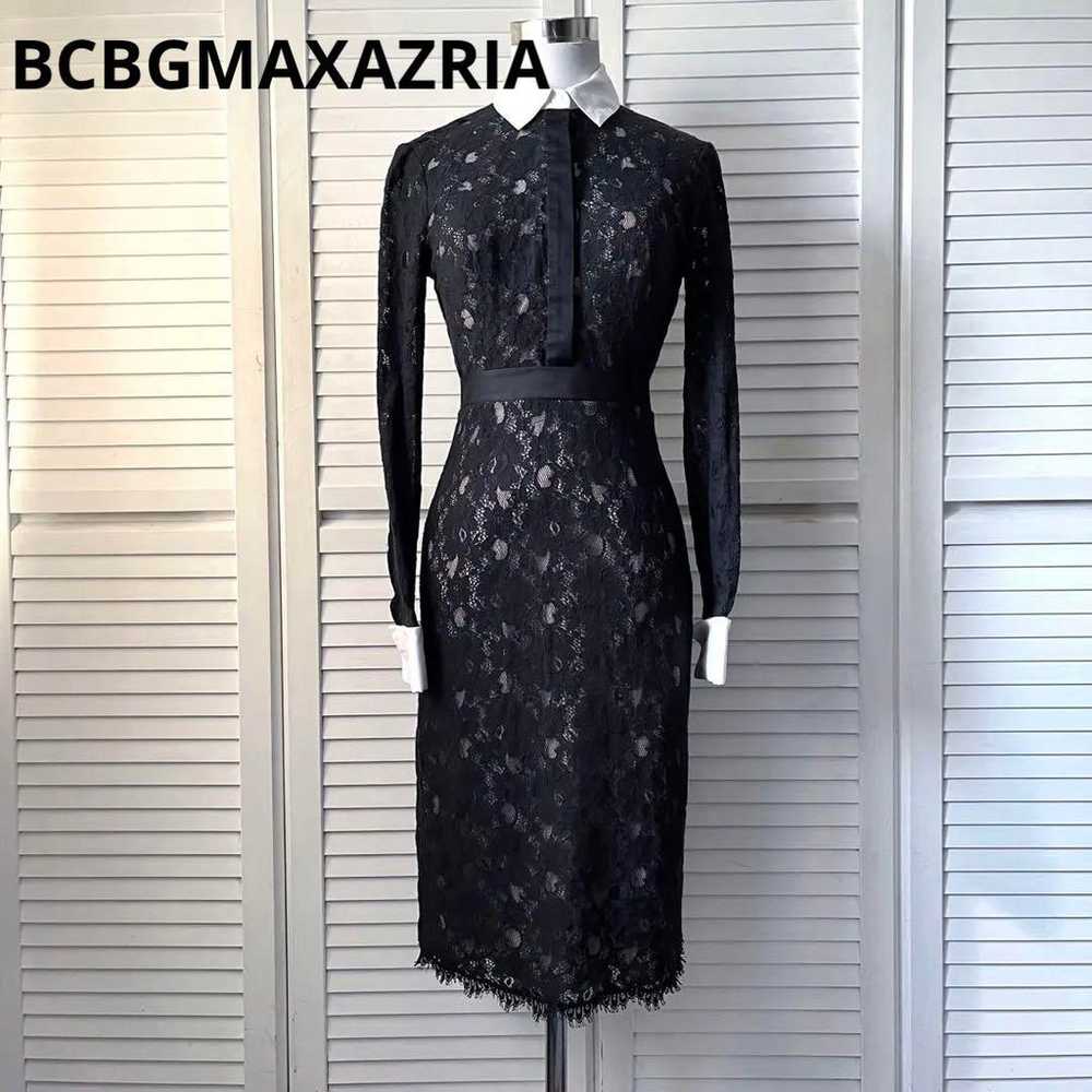 BCBGMAXAZRIA BCBG Lace Midi Dress - image 1