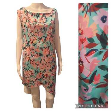 Aidan Mattox Floral Sleeveless Dress