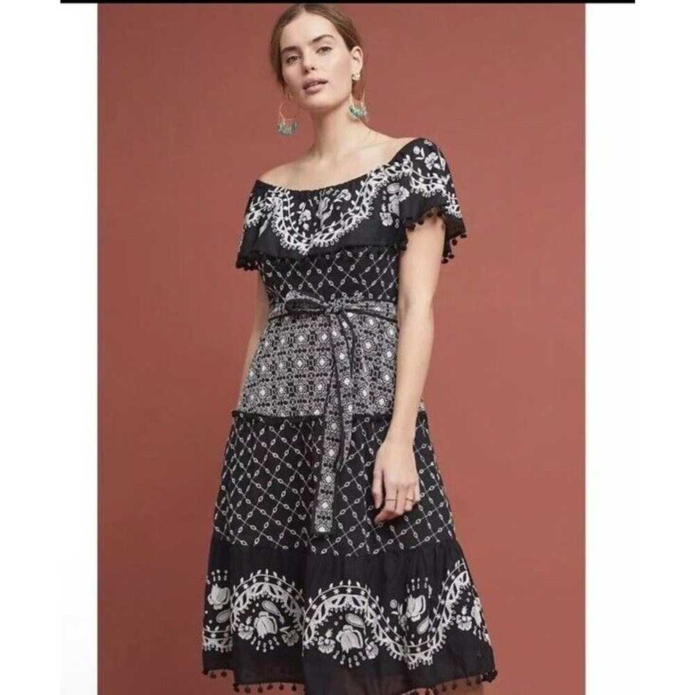 Anthropologie Marisol Dress Womens Size 4 Off The… - image 2