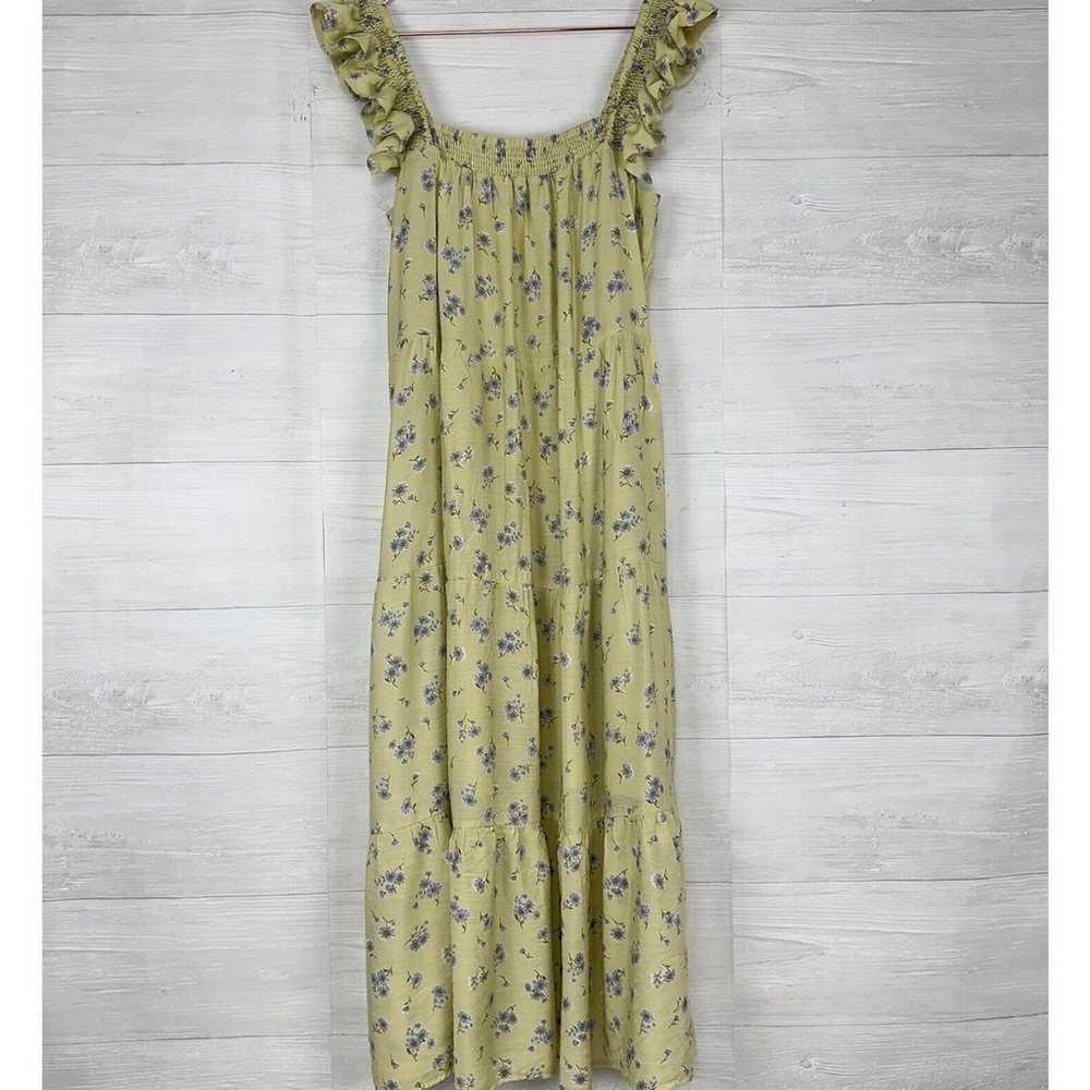 Anthropologie Moon River Square Neck Nap Midi Dre… - image 1