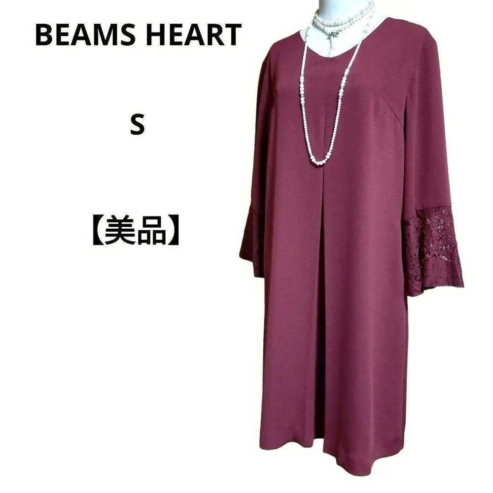 Beams Heart ☆ Dress, Sleeve Conscious, Lace Trimm… - image 1