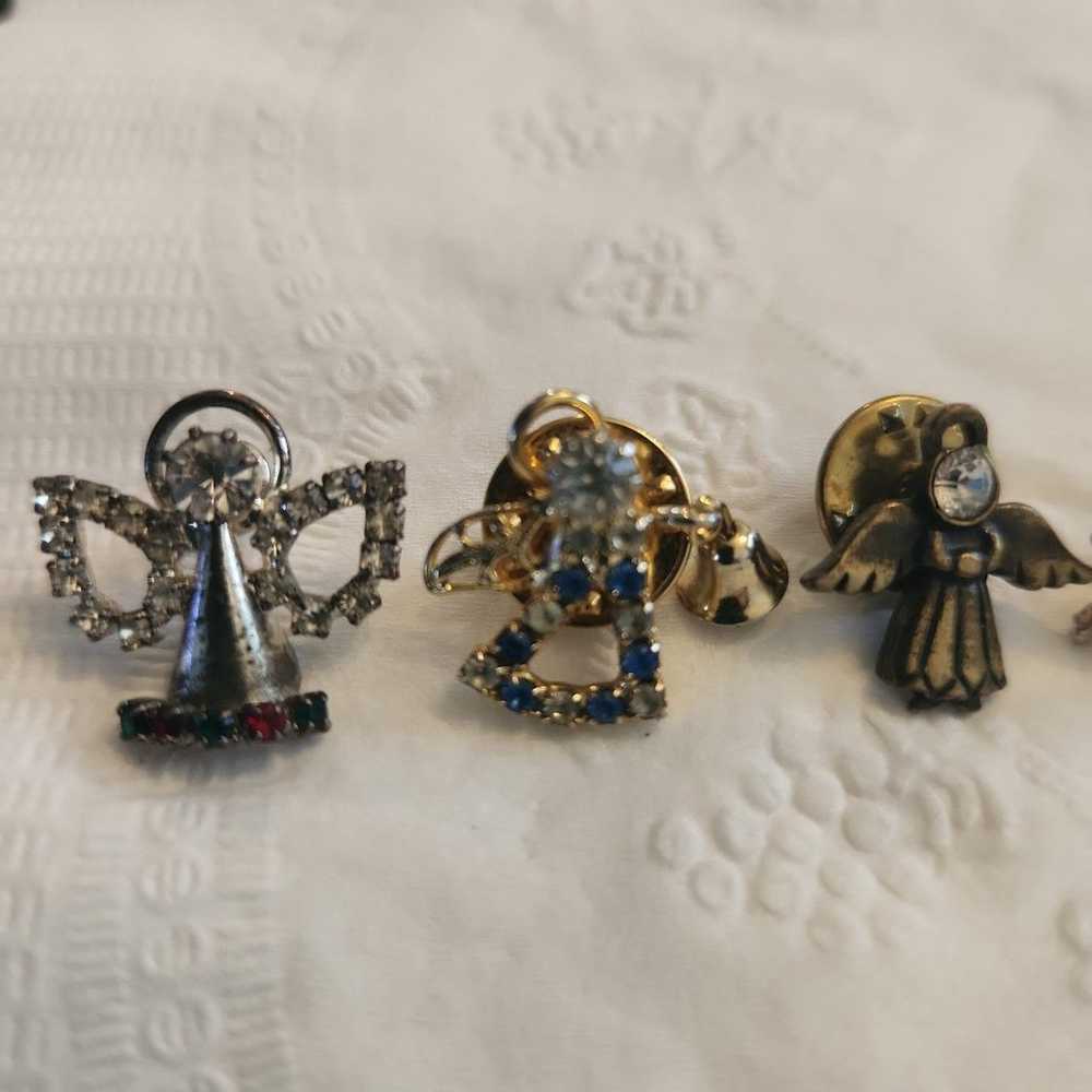 6 VINTAGE ANGEL PINS !ADORABLE - image 2