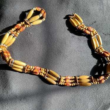 Vintage Handmade Wood Choker - image 1