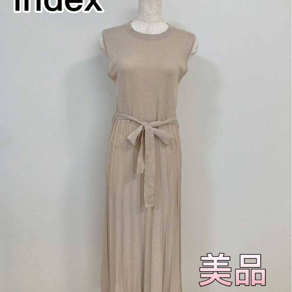 【Excellent condition】index Index Knit Long One Pi… - image 1