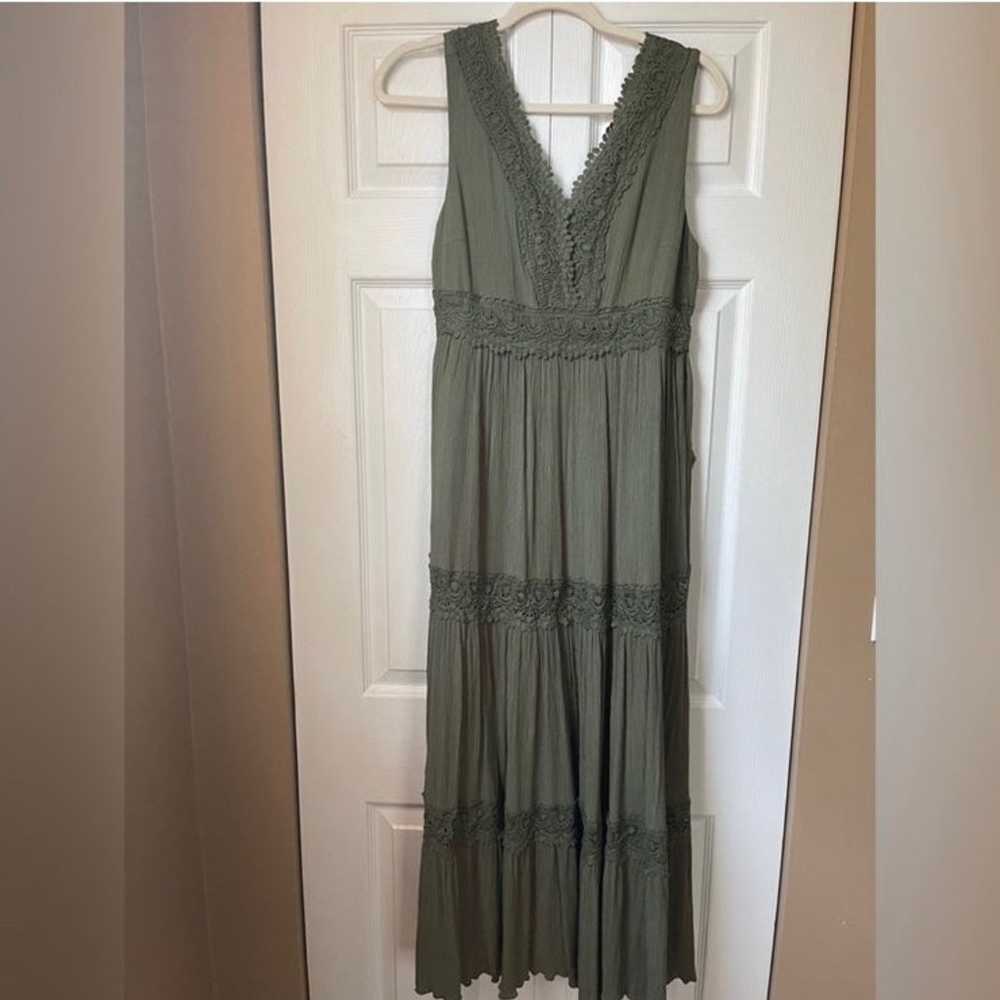 NWOT Davi & Dani Sage Green Dress - image 2