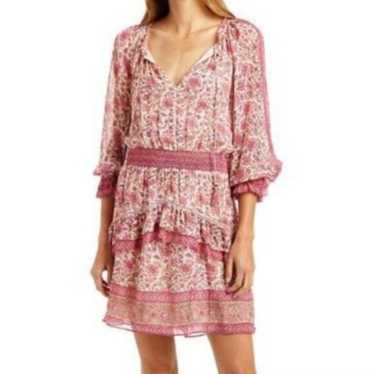 Anthropologie Love the Label floral pink dress