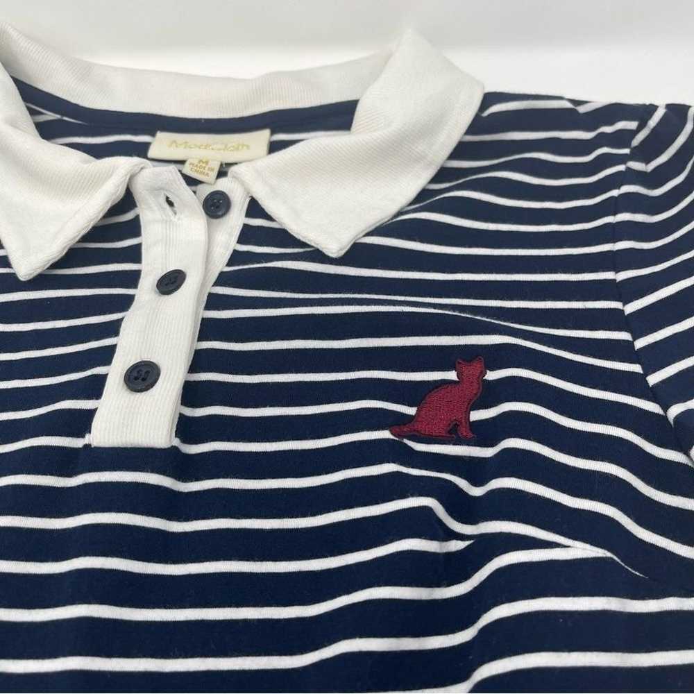 ModCloth Cultivated Quirk Navy White Stripe Shirt… - image 11