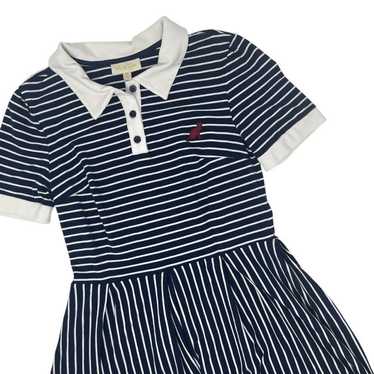 ModCloth Cultivated Quirk Navy White Stripe Shirt… - image 1