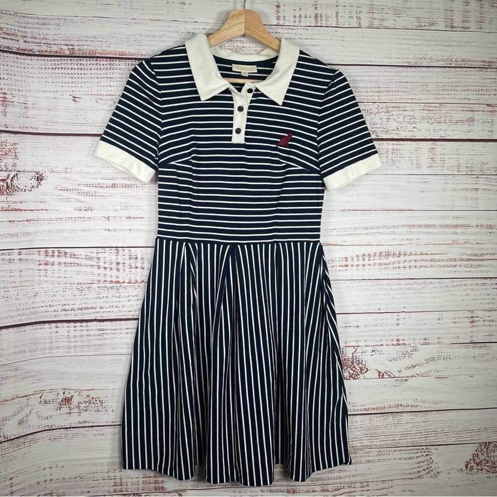 ModCloth Cultivated Quirk Navy White Stripe Shirt… - image 3