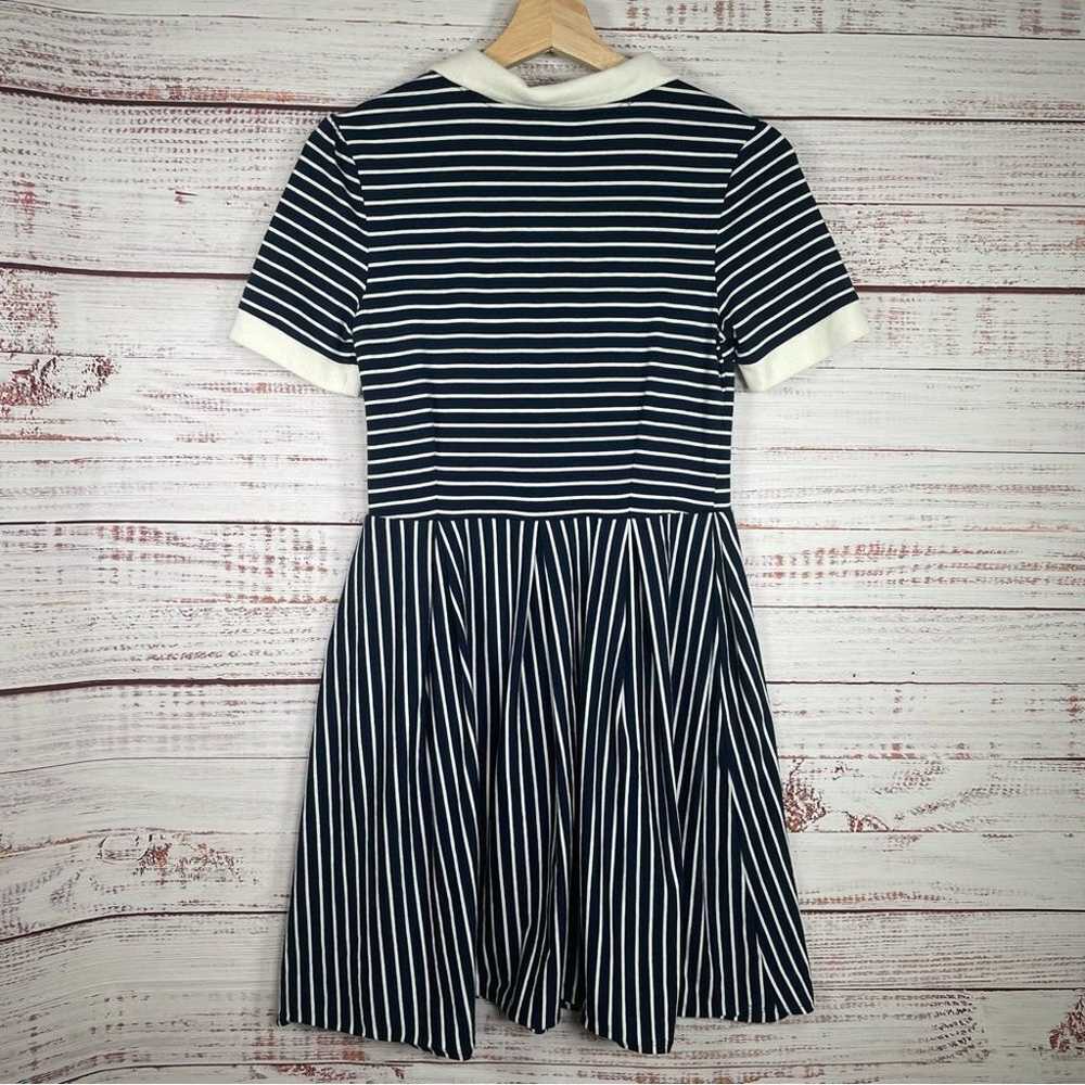 ModCloth Cultivated Quirk Navy White Stripe Shirt… - image 4