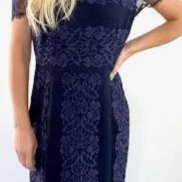 Cremieux gorgeous navy lace dress - image 1