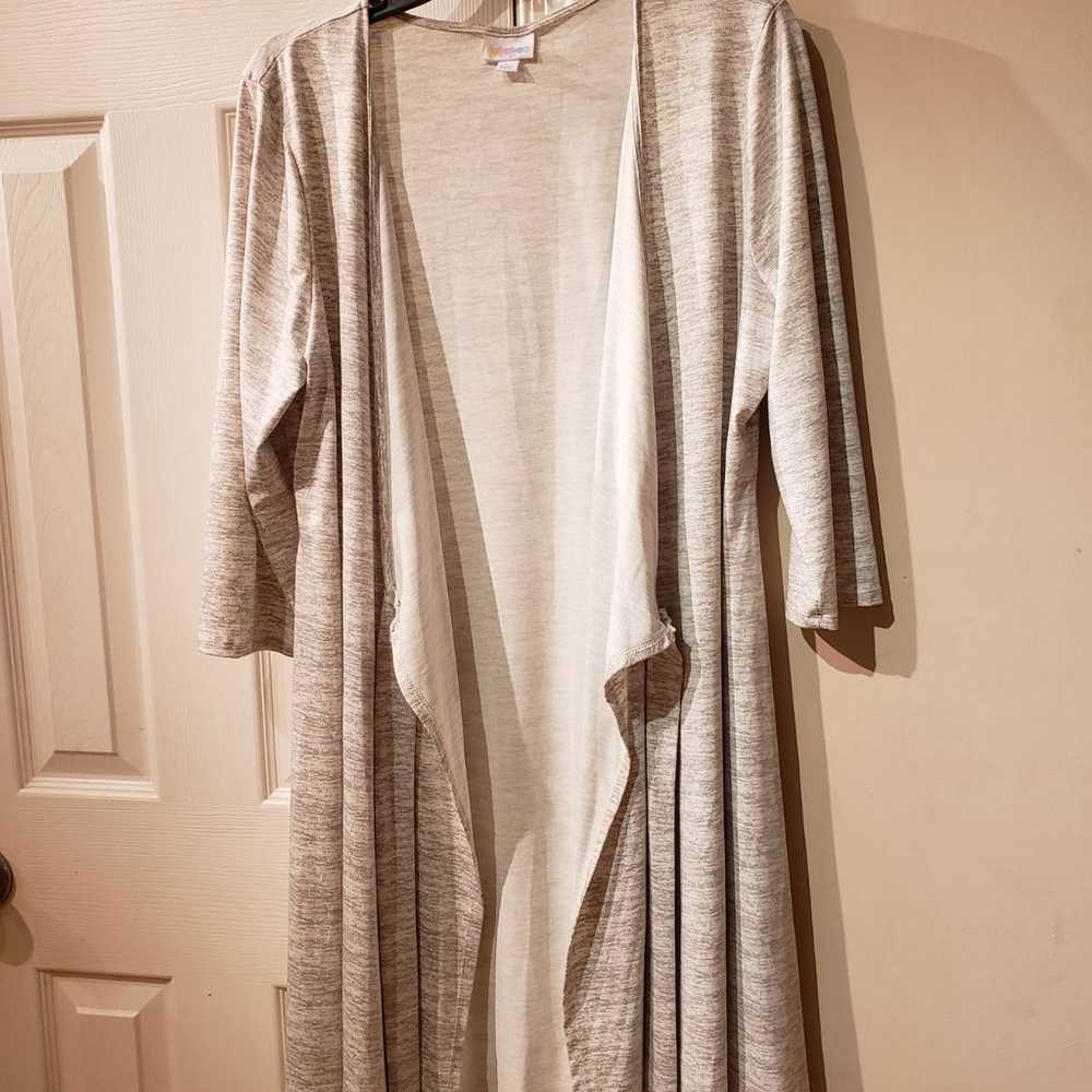 LuLaRoe Michelle True Wrap Dress In Heathered Gray - image 7