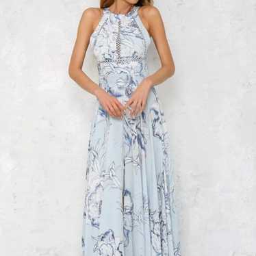 Showpo Halterneck Backless Split-side Floral Maxi… - image 1