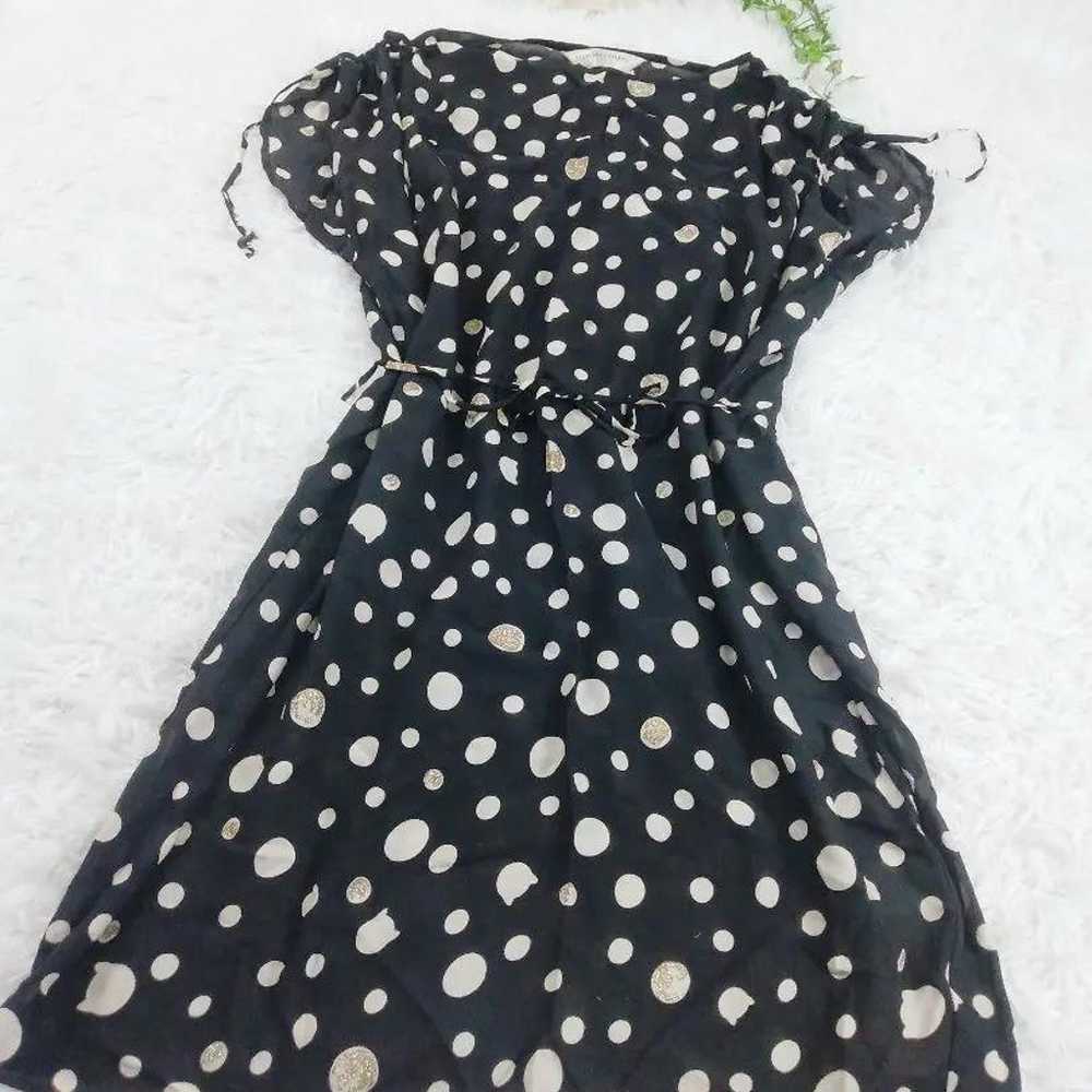 【100% Silk】Tsumori Chisato DRESS Cat Dot One Piece - image 2