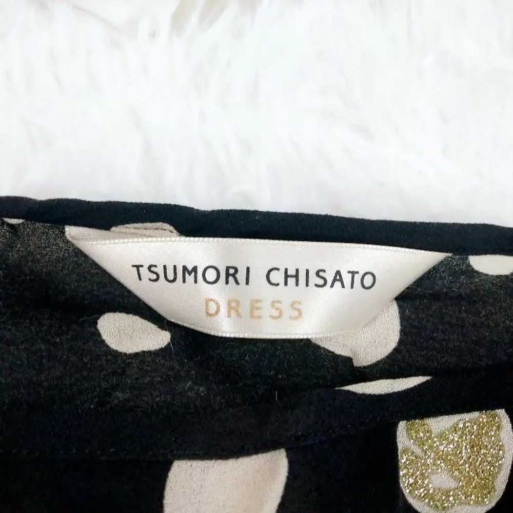 【100% Silk】Tsumori Chisato DRESS Cat Dot One Piece - image 7