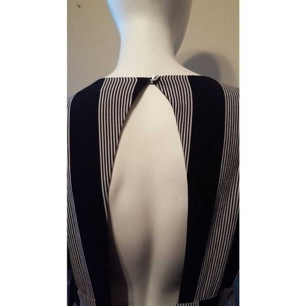 Socialite Stripe Wrap Jumpsuit Size L - image 5