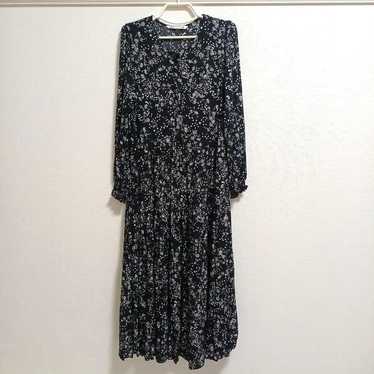 ZARA Floral Print Long Dress