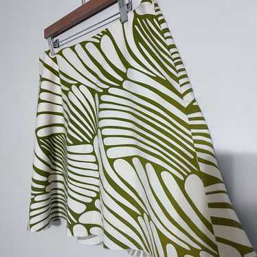 Trina Turk Palm Tropical Linen Blend Skirt