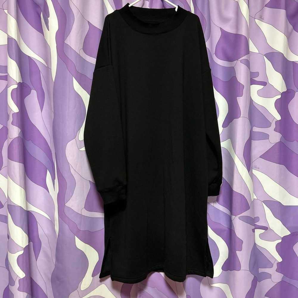 3L size black long-sleeved fleece-lined trainer l… - image 1