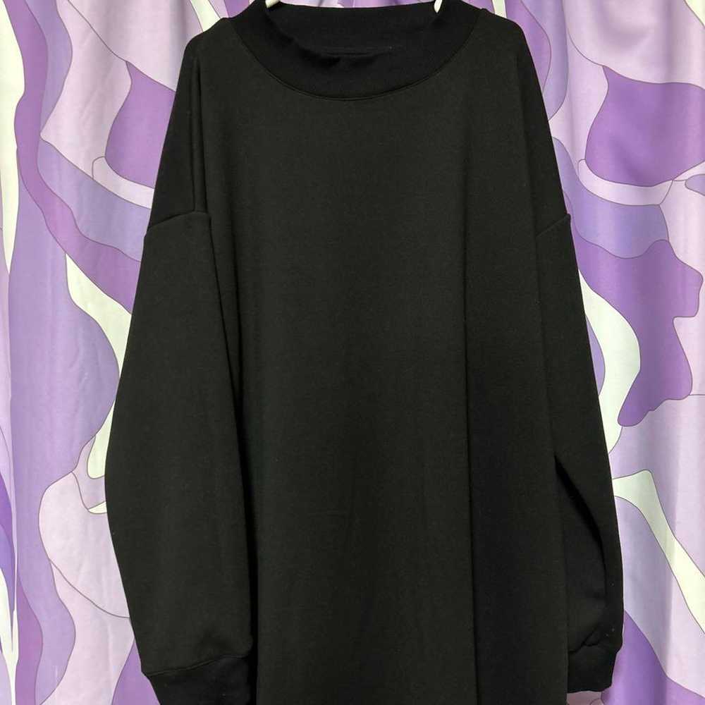 3L size black long-sleeved fleece-lined trainer l… - image 2