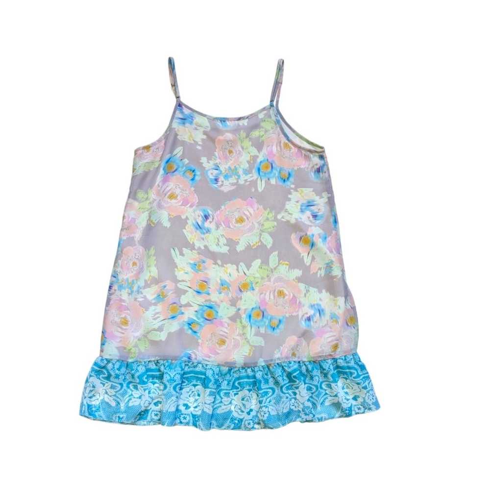 Anthropologie Eloise Floral Pastel Slip Dress Ruf… - image 3