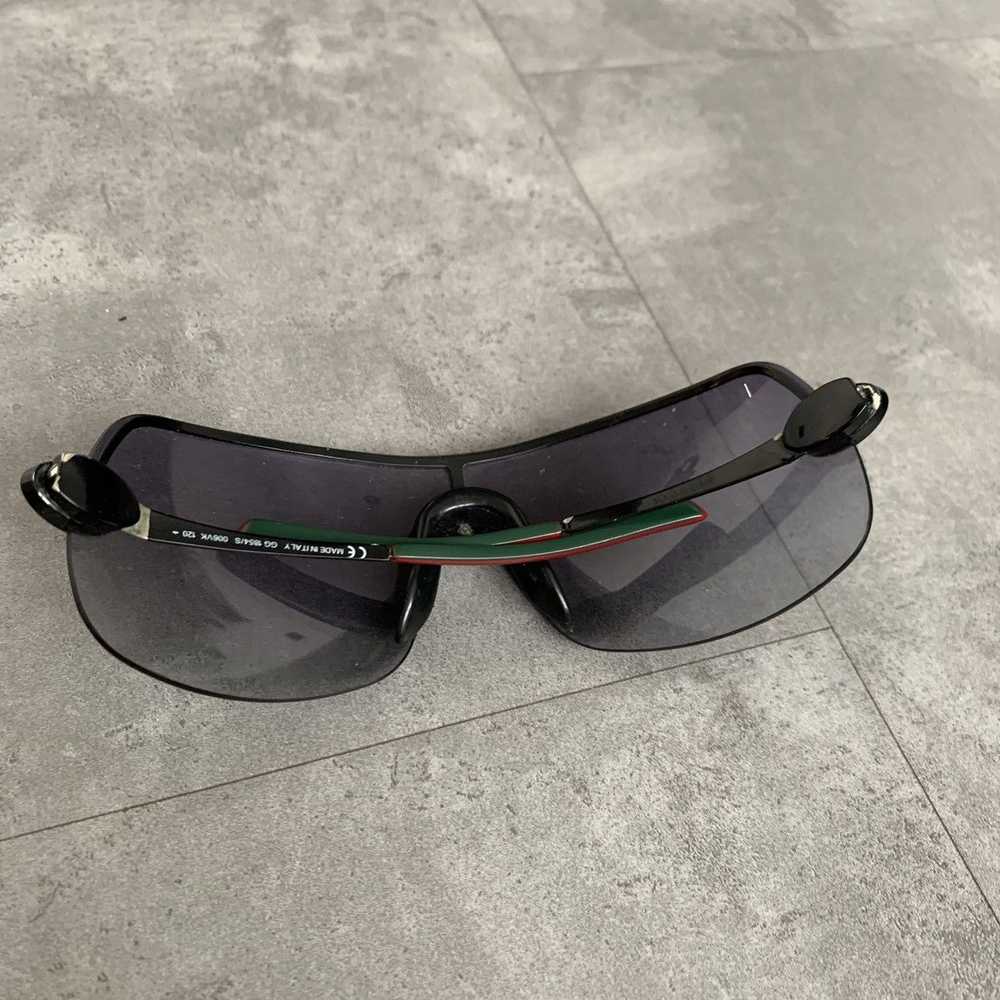 Gucci × Streetwear × Vintage GUCCI Sunglasses Bla… - image 5