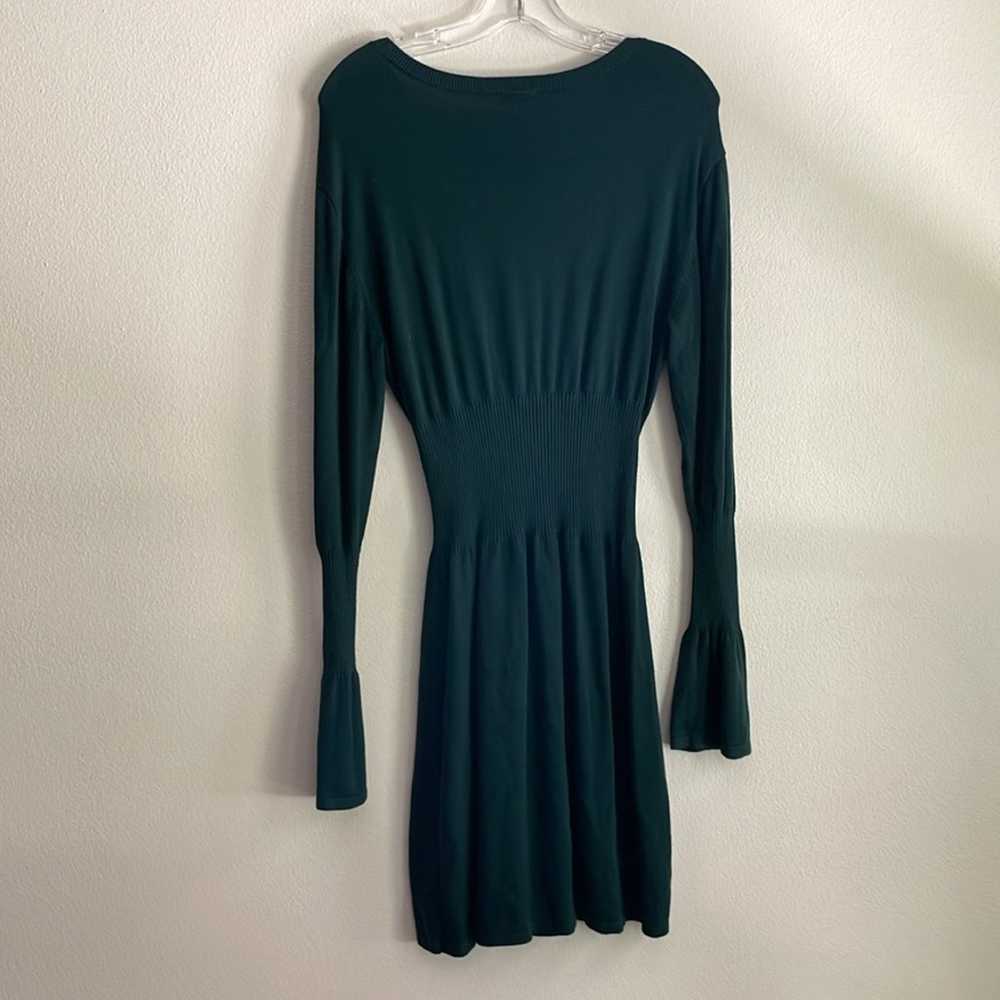 NWOT dark green Express sweater dress  Corseted c… - image 6