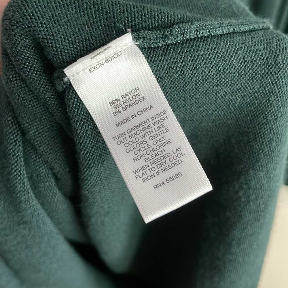 NWOT dark green Express sweater dress  Corseted c… - image 8