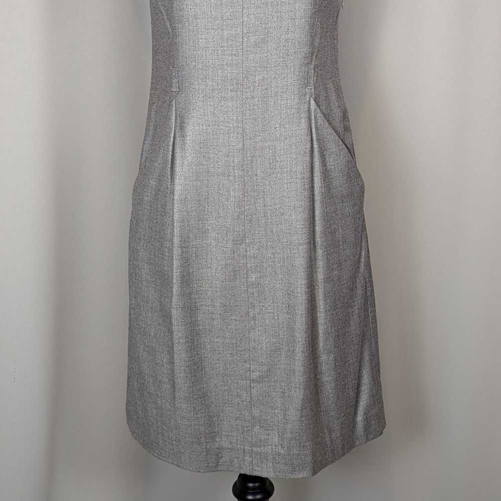 Theory Sleeveless Wool Blend Sheath Dress Gray Si… - image 12