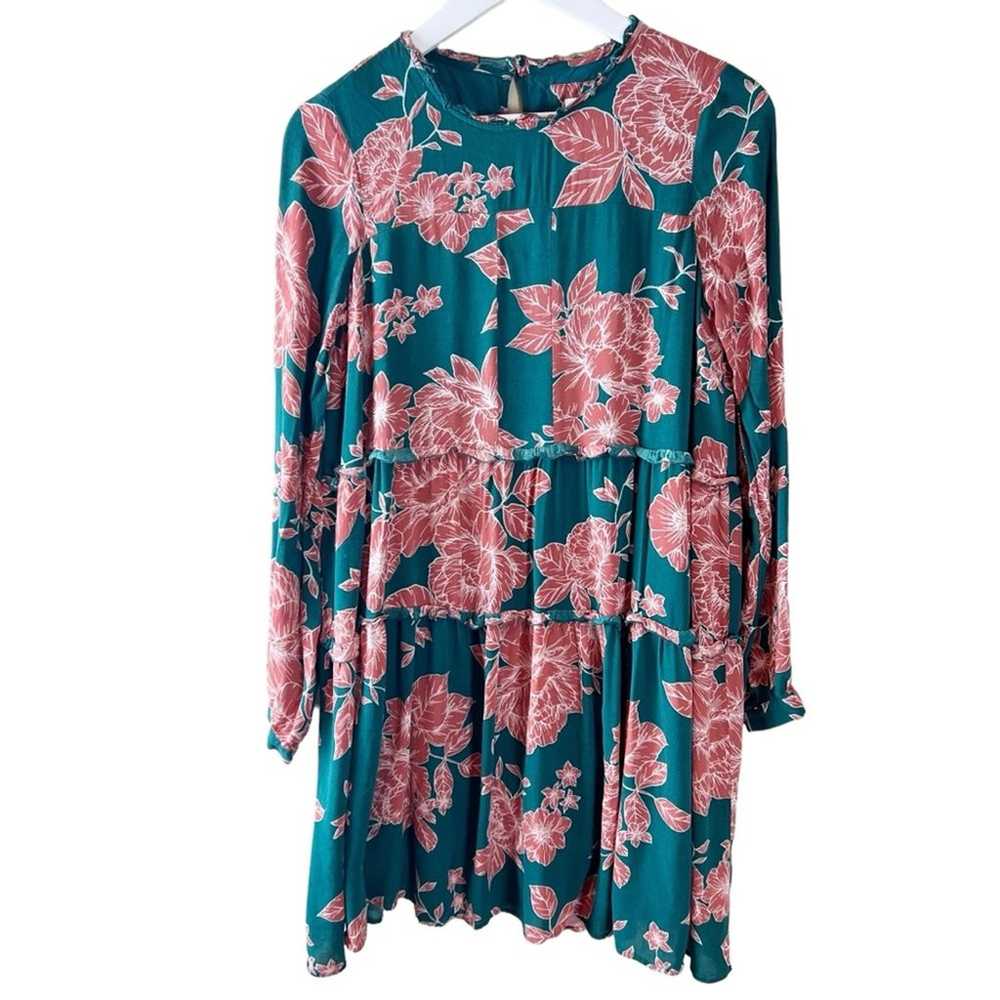 Maeve Anthropologie Esther Floral Tiered Tunic Dr… - image 1