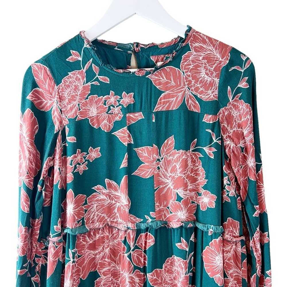 Maeve Anthropologie Esther Floral Tiered Tunic Dr… - image 6