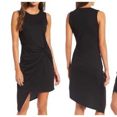 Chelsea28 Womens Sheath Dress Black Ruched Sleeve… - image 1