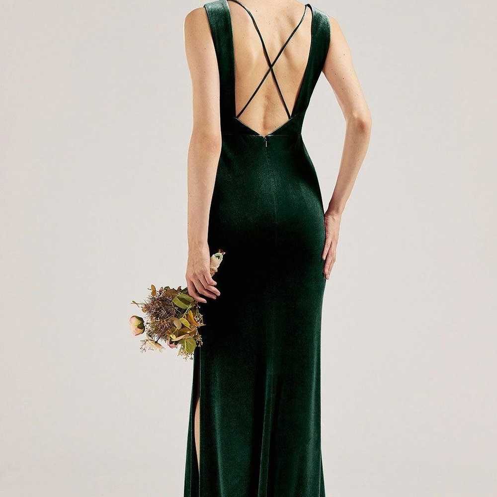 RENZRAGS Formal Dress in Emerald Velvet, Floor Le… - image 4