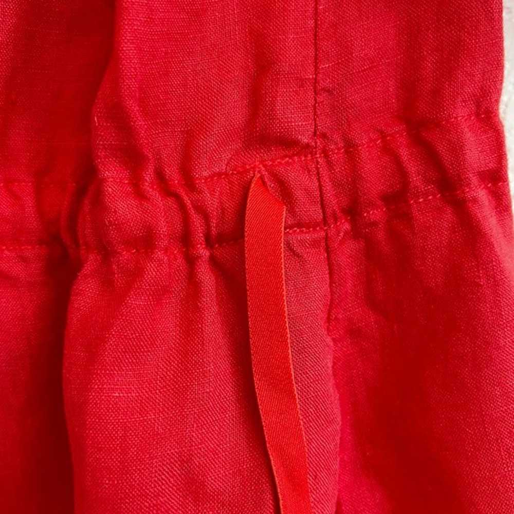 ATHLETA Womens Passionfruit Coral 100% Linen Play… - image 6