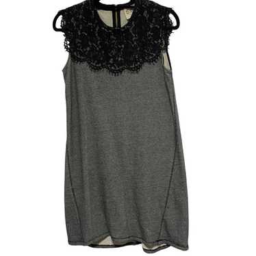 Sea New York Dress Womens M Black Lace Collar Slee