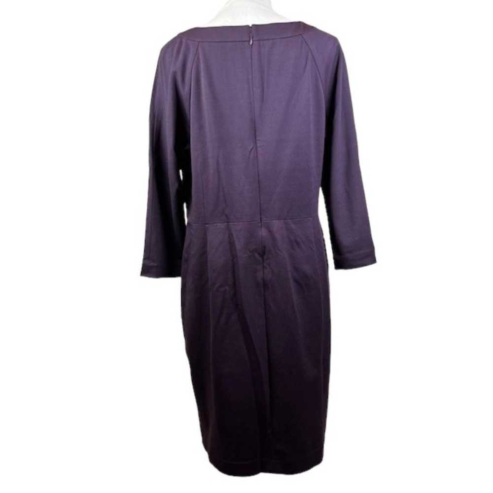 Banana Republic Deep Purple Midi 3/4 Sleeve Dress… - image 5