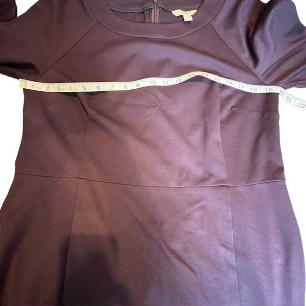 Banana Republic Deep Purple Midi 3/4 Sleeve Dress… - image 8