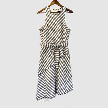 Banana Republic Asymmetric Nautical Stripe Dress C