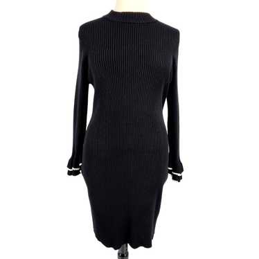 Linea Donna Ribbed Sweater Dress w Ruffle Cuffs W… - image 1