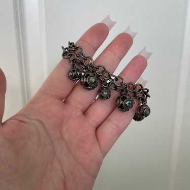 Chunky black and silver statement Bracelet - image 1